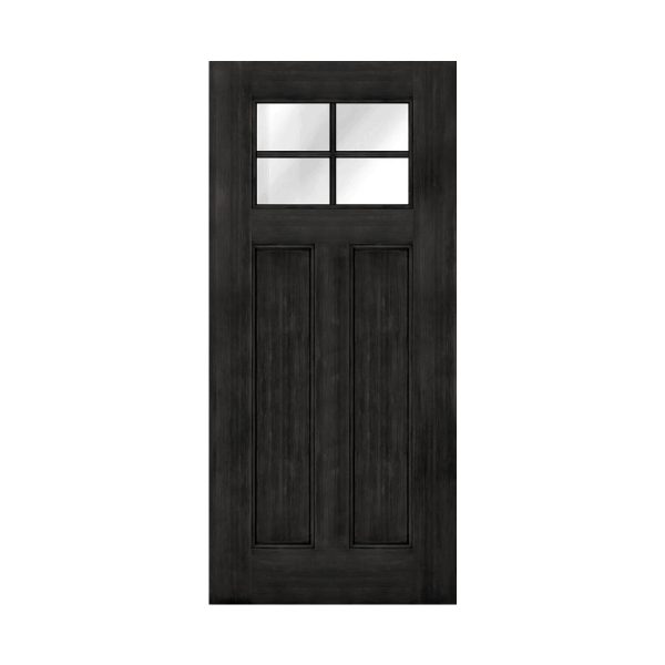 4 LITE CRAFTSMAN BLACK FIR DOOR